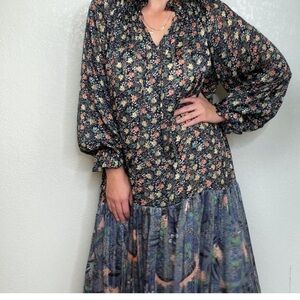 COPY - Code x Mode Boho Sheet Maxi Dress Size Medium
